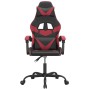 Silla gaming giratoria cuero sintético negro y rojo vino tinto en Sillas gaming | Comprar online en Foru.es