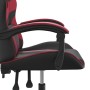 Silla gaming giratoria cuero sintético negro y rojo vino tinto en Sillas gaming | Comprar online en Foru.es