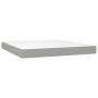 Cama box spring colchón y luces LED tela gris claro 180x200 cm de vidaXL, Camas y somieres - Ref: Foro24-3134733, Precio: 608...