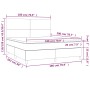 Cama box spring colchón y luces LED tela gris claro 180x200 cm de vidaXL, Camas y somieres - Ref: Foro24-3134733, Precio: 608...