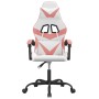 Silla gaming giratoria cuero sintético blanco y rosa en Sillas gaming | Comprar online en Foru.es