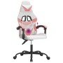 Silla gaming giratoria cuero sintético blanco y rosa en Sillas gaming | Comprar online en Foru.es