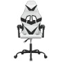 Silla gaming giratoria cuero sintético blanco y negro en Sillas gaming | Comprar online en Foru.es