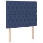 Cama box spring con colchón y LED tela azul 120x200 cm de vidaXL, Camas y somieres - Ref: Foro24-3135107, Precio: 458,36 €, D...