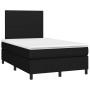 Cama box spring con colchón LED tela negro 120x200 cm de vidaXL, Camas y somieres - Ref: Foro24-3134703, Precio: 437,71 €, De...