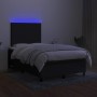 Cama box spring con colchón LED tela negro 120x200 cm de vidaXL, Camas y somieres - Ref: Foro24-3134703, Precio: 437,71 €, De...