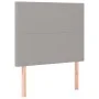Box spring bed with fabric mattress and light gray LED 120x200 cm by vidaXL, Beds and slatted bases - Ref: Foro24-3134701, Pr...