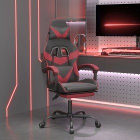 Silla gaming giratoria y reposapiés cuero sintético en Sillas gaming | Comprar online en Foru.es