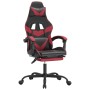 Silla gaming giratoria y reposapiés cuero sintético en Sillas gaming | Comprar online en Foru.es