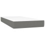 Cama box spring colchón y luces LED tela gris oscuro 80x200 cm de vidaXL, Camas y somieres - Ref: Foro24-3134670, Precio: 329...