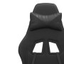 Silla gaming giratoria y reposapiés cuero sintético negro en Sillas gaming | Comprar online en Foru.es