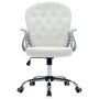 Silla de oficina giratoria de cuero sintético blanco de vidaXL, Sillas de oficina - Ref: Foro24-289362, Precio: 129,47 €, Des...