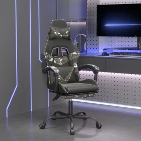 Silla gaming giratoria y reposapiés cuero sintético en Sillas gaming | Comprar online en Foru.es