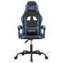 Silla gaming giratoria cuero sintético negro y azul en Sillas gaming | Comprar online en Foru.es