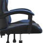 Silla gaming giratoria cuero sintético negro y azul en Sillas gaming | Comprar online en Foru.es