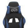 Silla gaming giratoria cuero sintético negro y azul en Sillas gaming | Comprar online en Foru.es