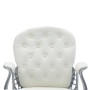 Silla de oficina giratoria de cuero sintético blanco de vidaXL, Sillas de oficina - Ref: Foro24-289362, Precio: 129,47 €, Des...