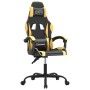 Silla gaming giratoria cuero sintético negro y dorado en Sillas gaming | Comprar online en Foru.es