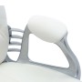 Silla de oficina giratoria de cuero sintético blanco de vidaXL, Sillas de oficina - Ref: Foro24-289362, Precio: 129,47 €, Des...