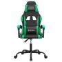Silla gaming giratoria cuero sintético negro y verde en Sillas gaming | Comprar online en Foru.es