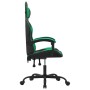 Silla gaming giratoria cuero sintético negro y verde en Sillas gaming | Comprar online en Foru.es