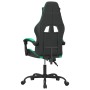 Silla gaming giratoria cuero sintético negro y verde en Sillas gaming | Comprar online en Foru.es