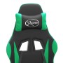 Silla gaming giratoria cuero sintético negro y verde en Sillas gaming | Comprar online en Foru.es