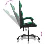 Silla gaming giratoria cuero sintético negro y verde en Sillas gaming | Comprar online en Foru.es