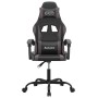Silla gaming giratoria cuero sintético negro y gris en Sillas gaming | Comprar online en Foru.es