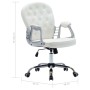 Silla de oficina giratoria de cuero sintético blanco de vidaXL, Sillas de oficina - Ref: Foro24-289362, Precio: 129,47 €, Des...