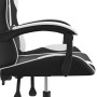 Silla gaming giratoria cuero sintético negro y blanco en Sillas gaming | Comprar online en Foru.es