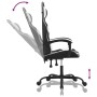 Silla gaming giratoria cuero sintético negro y blanco en Sillas gaming | Comprar online en Foru.es
