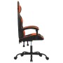 Silla gaming giratoria cuero sintético negro y naranja en Sillas gaming | Comprar online en Foru.es