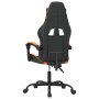 Silla gaming giratoria cuero sintético negro y naranja en Sillas gaming | Comprar online en Foru.es