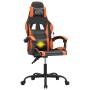 Silla gaming giratoria cuero sintético negro y naranja en Sillas gaming | Comprar online en Foru.es