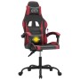Silla gaming giratoria cuero sintético negro y rojo vino tinto en Sillas gaming | Comprar online en Foru.es
