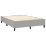 Cama box spring colchón y luces LED tela gris claro 140x190 cm de vidaXL, Camas y somieres - Ref: Foro24-3134709, Precio: 510...