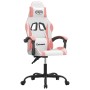 Silla gaming giratoria cuero sintético blanco y rosa en Sillas gaming | Comprar online en Foru.es