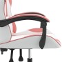 Silla gaming giratoria cuero sintético blanco y rosa en Sillas gaming | Comprar online en Foru.es