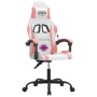 Silla gaming giratoria cuero sintético blanco y rosa en Sillas gaming | Comprar online en Foru.es
