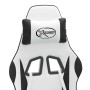 Silla gaming giratoria cuero sintético blanco y negro en Sillas gaming | Comprar online en Foru.es
