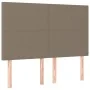 Cama box spring colchón y luces LED tela gris taupe 140x200 cm de vidaXL, Camas y somieres - Ref: Foro24-3134721, Precio: 543...