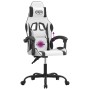 Silla gaming giratoria cuero sintético blanco y negro en Sillas gaming | Comprar online en Foru.es