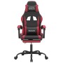Silla gaming giratoria y reposapiés cuero sintético en Sillas gaming | Comprar online en Foru.es