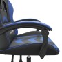 Silla gaming giratoria cuero sintético negro y azul en Sillas gaming | Comprar online en Foru.es