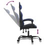 Silla gaming giratoria cuero sintético negro y azul en Sillas gaming | Comprar online en Foru.es