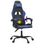 Silla gaming giratoria cuero sintético negro y azul en Sillas gaming | Comprar online en Foru.es