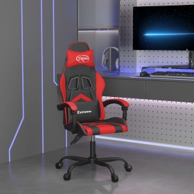 Silla gaming giratoria cuero sintético negro y rojo en Sillas gaming | Comprar online en Foru.es