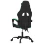 Silla gaming giratoria cuero sintético negro y verde en Sillas gaming | Comprar online en Foru.es