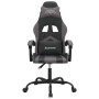 Silla gaming giratoria cuero sintético negro y gris en Sillas gaming | Comprar online en Foru.es